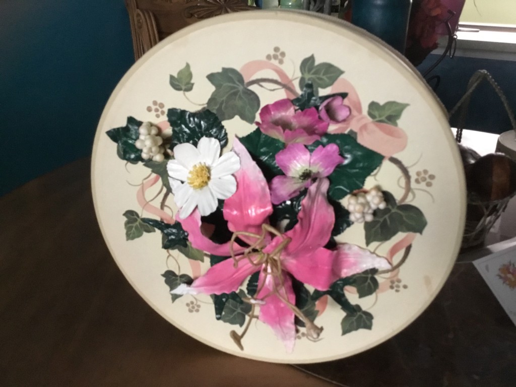 Large Flower Hat Box