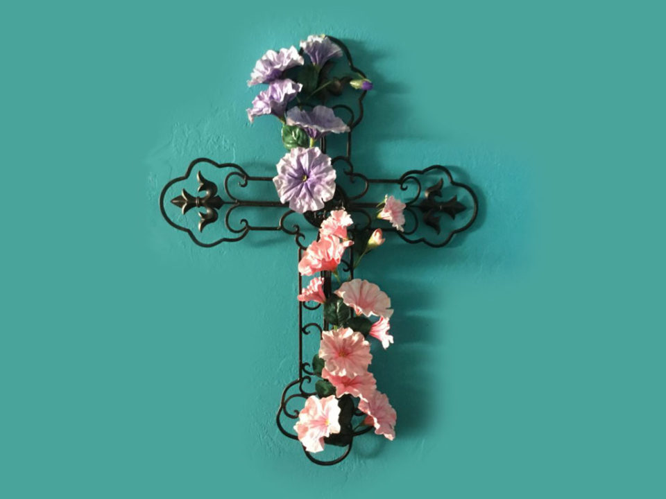 Cross with Flowers